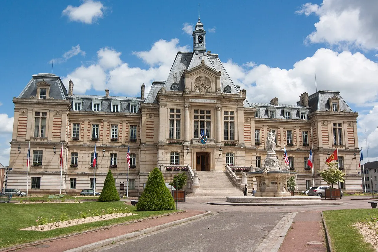 Vue d'Évreux, préfecture de l'Eure