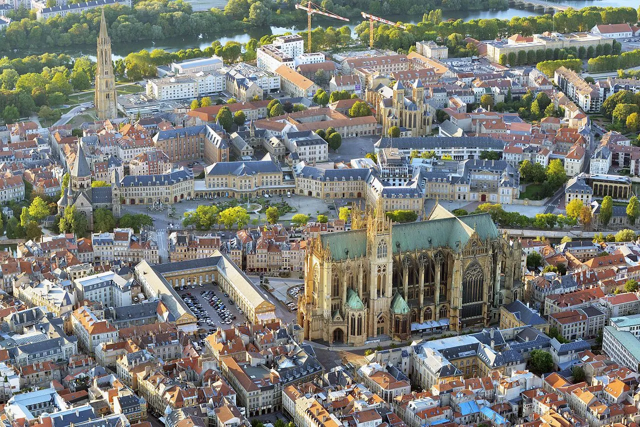 Vue de Metz, préfecture de la Moselle